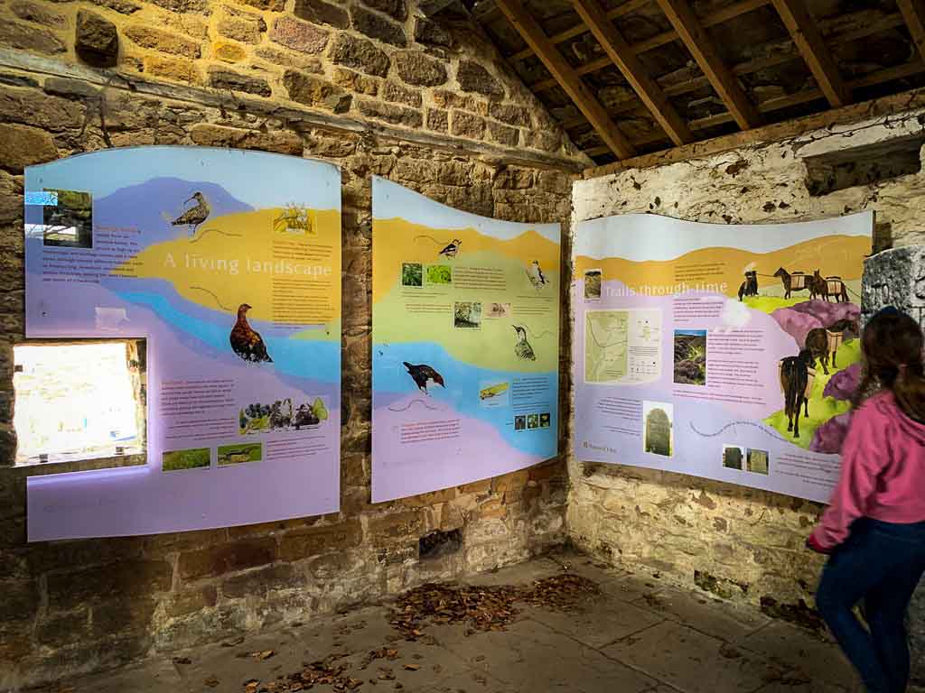 granby barn with educational posters on the walls