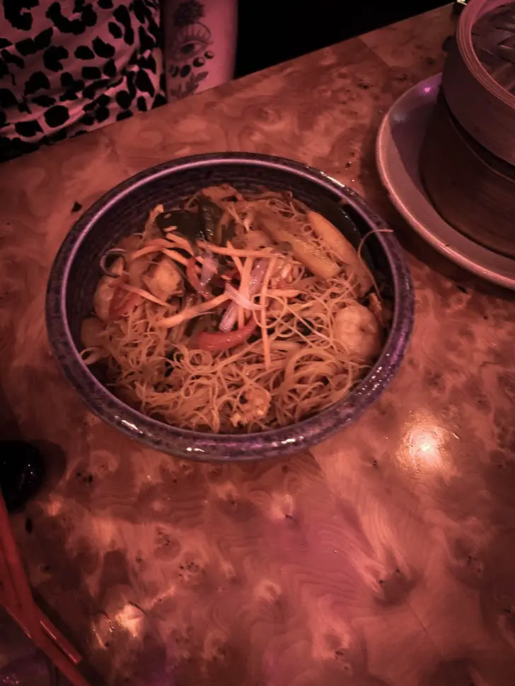 bowl of singapore noodles
