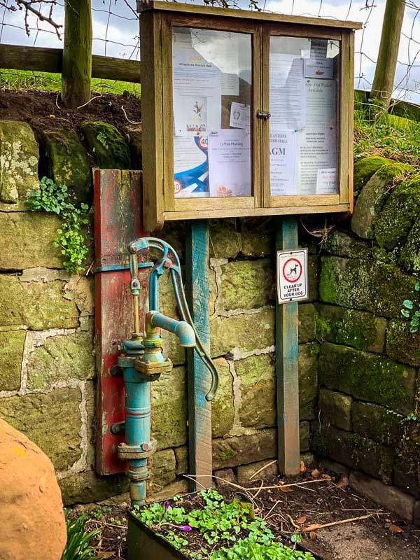 Old water tap in Ellastone village